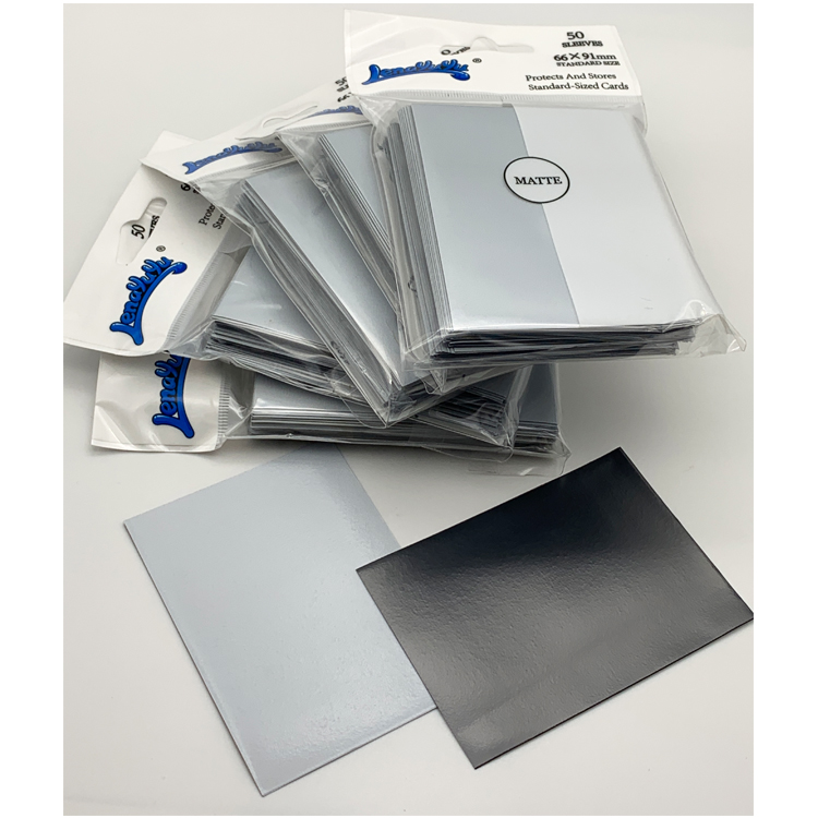 Lenayuyu 600pcs PROTECTOR Sleeves Whiteblack 66mm*91mm Matte